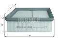 MAHLE ORIGINAL Vzduchový filter LX2633