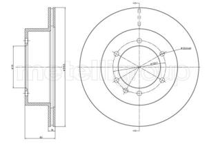 CIFAM Brzdový kotúč 800679