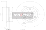 MAXGEAR Brzdový kotúč 190697