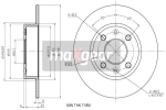 MAXGEAR Brzdový kotúč 190746