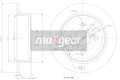 MAXGEAR Brzdový kotúč 190962