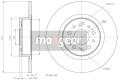 MAXGEAR Brzdový kotúč 190992