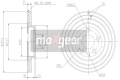 MAXGEAR Brzdový kotúč 190999