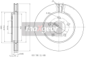 MAXGEAR Brzdový kotúč 191004