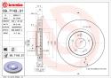 BREMBO Brzdový kotúč 09714231