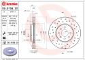 BREMBO Brzdový kotúč 0991592X