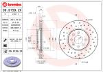BREMBO Brzdový kotúč 0991592X