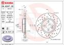 BREMBO Brzdový kotúč 09A0473X