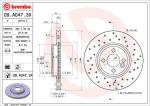 BREMBO Brzdový kotúč 09A0473X
