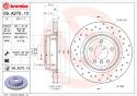 BREMBO Brzdový kotúč 09A2701X
