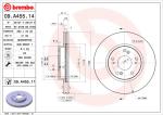 BREMBO Brzdový kotúč 09A45511