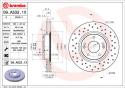 BREMBO Brzdový kotúč 09A5321X
