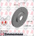 ZIMMERMANN Brzdový kotúč 285351352