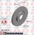 ZIMMERMANN Brzdový kotúč 285351820