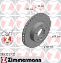 ZIMMERMANN Brzdový kotúč 290225720
