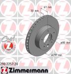 ZIMMERMANN Brzdový kotúč 290225720