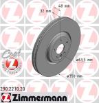 ZIMMERMANN Brzdový kotúč 290227020