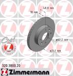 ZIMMERMANN Brzdový kotúč 320380020