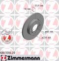 ZIMMERMANN Brzdový kotúč 600320420