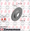 ZIMMERMANN Brzdový kotúč 600320620
