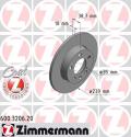 ZIMMERMANN Brzdový kotúč 600320620