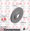 ZIMMERMANN Brzdový kotúč 600320820