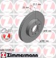 ZIMMERMANN Brzdový kotúč 600320920