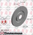 ZIMMERMANN Brzdový kotúč 600321520