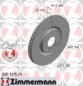 ZIMMERMANN Brzdový kotúč 600321520