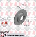 ZIMMERMANN Brzdový kotúč 600321720