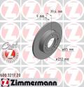 ZIMMERMANN Brzdový kotúč 600321720