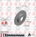 ZIMMERMANN Brzdový kotúč 600321752