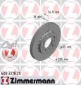 ZIMMERMANN Brzdový kotúč 600321820