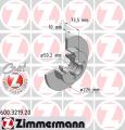 ZIMMERMANN Brzdový kotúč 600321920