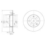 DELPHI Brzdový kotúč BG2117
