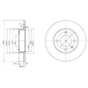 DELPHI Brzdový kotúč BG2117