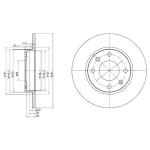 DELPHI Brzdový kotúč BG2213