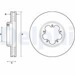 DELPHI Brzdový kotúč BG9150