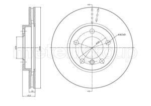 METELLI Brzdový kotúč 231408C
