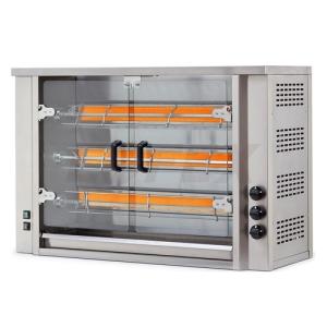 Plynový gril na kurčatá GASTROMARKET – 3 ražne