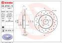 BREMBO Brzdový kotúč 0897341X