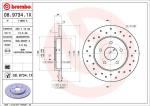 BREMBO Brzdový kotúč 0897341X