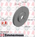 ZIMMERMANN Brzdový kotúč 590282220