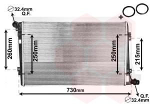VAN WEZEL Chladič motora 58002255