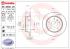BREMBO Brzdový kotúč 08958021