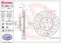BREMBO Brzdový kotúč 0989041X