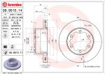 BREMBO Brzdový kotúč 09951011