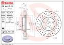 BREMBO Brzdový kotúč 09A4171X