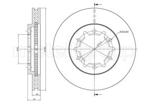 METELLI Brzdový kotúč 231708