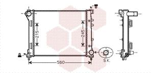 VAN WEZEL Chladič motora 17002346